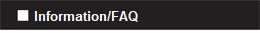 Information/FAQ