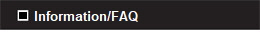 Information/FAQ